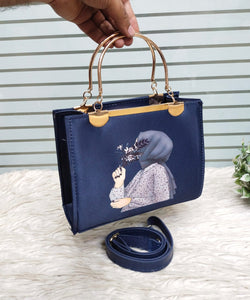 New Metal handle PRINTED Handbags & crossbody bag For Womens