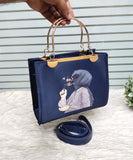 New Metal handle PRINTED Handbags & crossbody bag For Womens