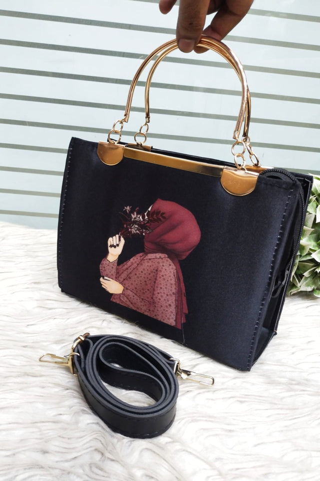 New Metal handle PRINTED Handbags & crossbody bag For Womens
