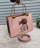 New Metal handle PRINTED Handbags & crossbody bag For Womens